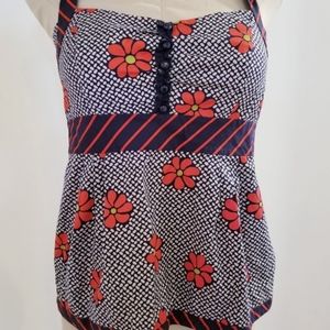 Odille floral halter top